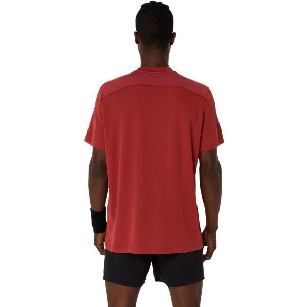 Asics T-shirt Court Ss Top BURNT RED Tifoshop