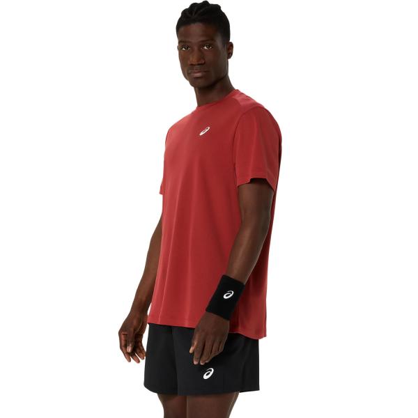 Asics T-shirt Court Ss Top BURNT RED Tifoshop