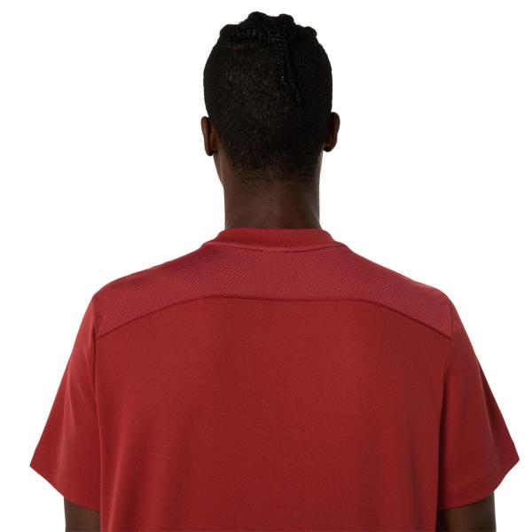 Asics T-shirt Court Ss Top BURNT RED Tifoshop