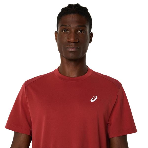 Asics T-shirt Court Ss Top BURNT RED Tifoshop