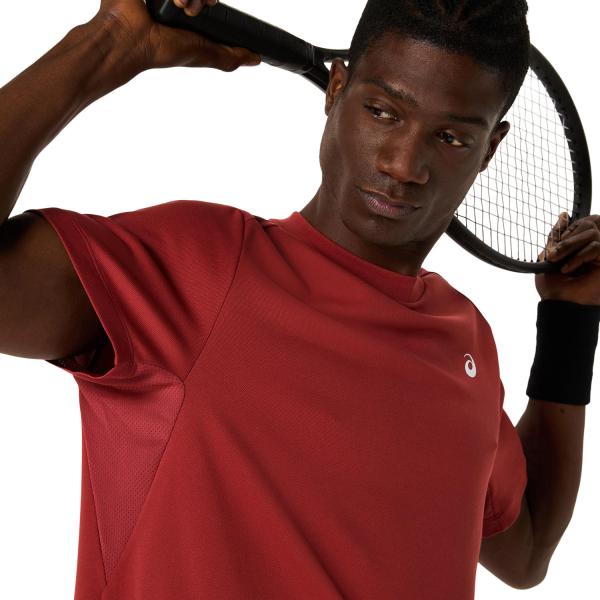 Asics T-shirt Court Ss Top BURNT RED Tifoshop