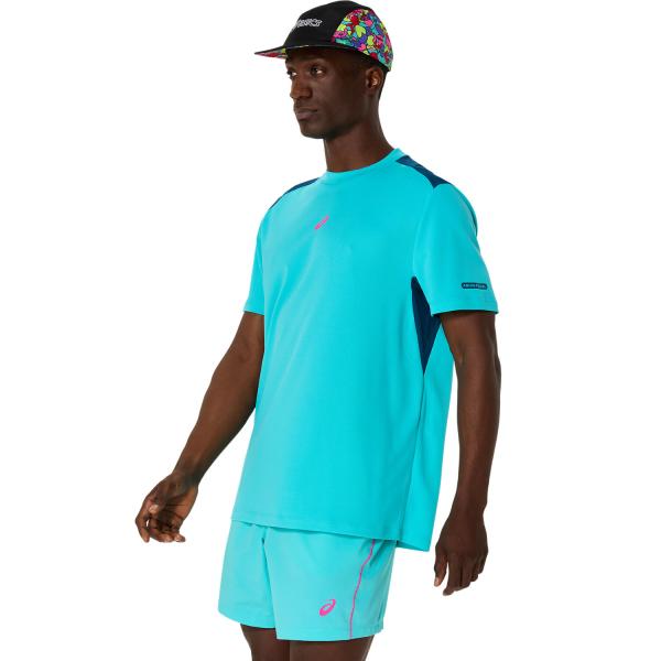 Asics T-shirt Padel Court Ss Top ENERGY AQUA Tifoshop