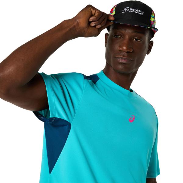 Asics T-shirt Padel Court Ss Top ENERGY AQUA Tifoshop