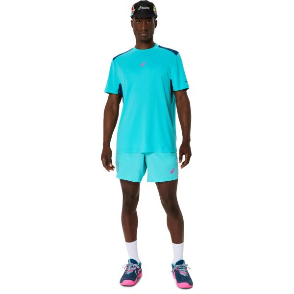 Asics T-shirt Padel Court Ss Top ENERGY AQUA Tifoshop