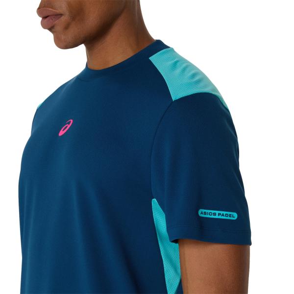 Asics T-shirt Padel Court Ss Top MAKO BLUE Tifoshop