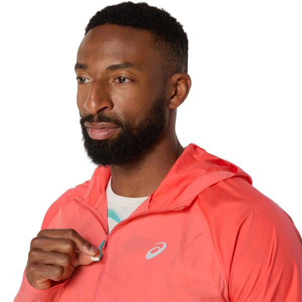 Asics Giacca Road Packable Jacket CORAL REEF Tifoshop