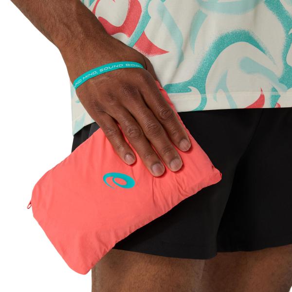 Asics Giacca Road Packable Jacket CORAL REEF Tifoshop