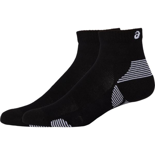 Asics Calze 2ppk Cushion Run Quarter Sock PERFORMANCE BLACK/PERFORMANCE Tifoshop