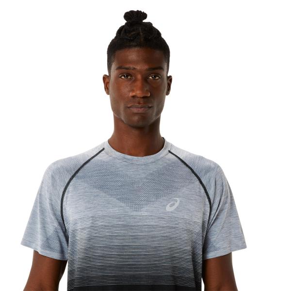 Asics T-shirt Seamless Ss Top PERFORMANCE BLACK/CARRIER GREY Tifoshop