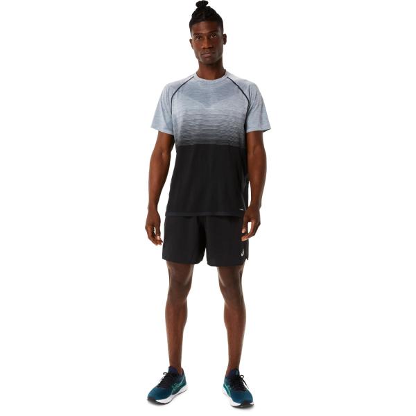 Asics T-shirt Seamless Ss Top PERFORMANCE BLACK/CARRIER GREY Tifoshop