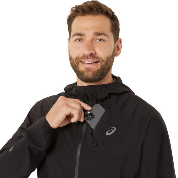 Asics Giacca Road Packable Jacket PERFORMANCE BLACK Tifoshop