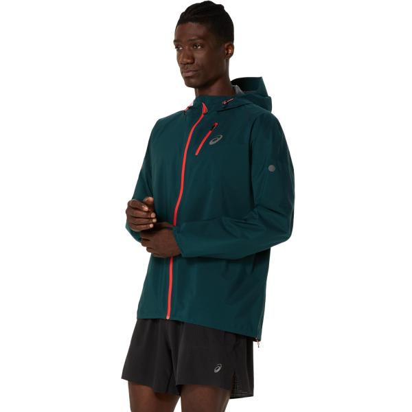 Asics Veste Fujitrail Elite Waterproof Jacket SAXON GREEN Tifoshop