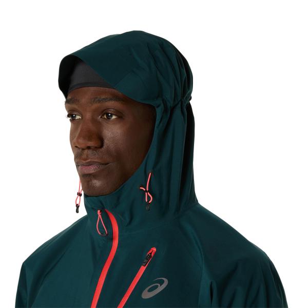 Asics Veste Fujitrail Elite Waterproof Jacket SAXON GREEN Tifoshop