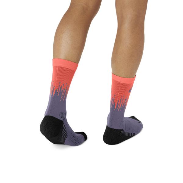 Asics Calze Performance Run Sock Crew GREYISH PURPLE/CORAL REEF Tifoshop