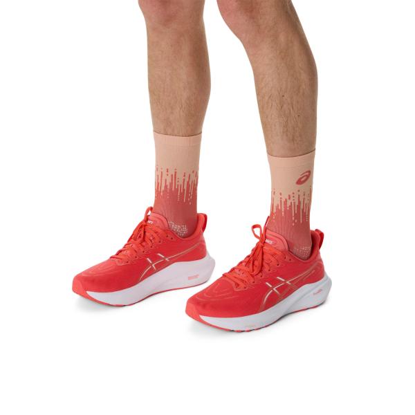 Asics Calze Performance Run Sock Crew CORAL REEF/MOJAVE Tifoshop