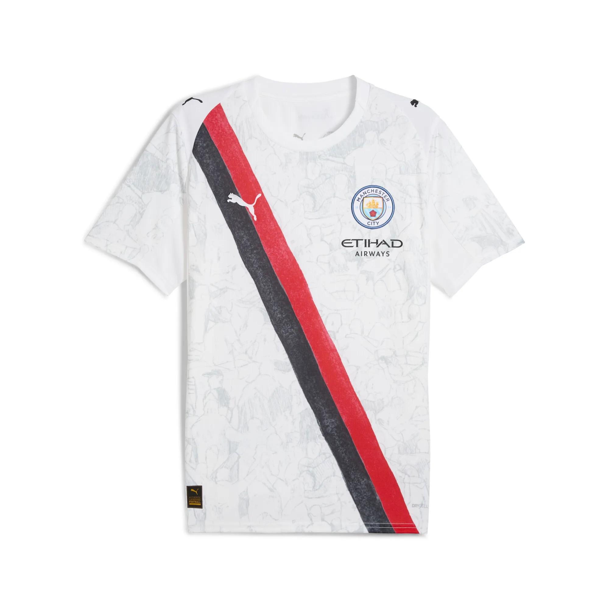 Puma maglia gara calcio puma manchester city  25/26 uomo bianco