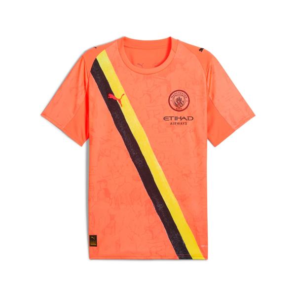 Puma Maglia Gara Replica Manchester City   25/26 Arancione Fluo