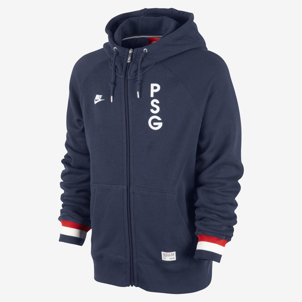 Nike felpa calcio nike paris saint germain  13/14 uomo blu/bianco
