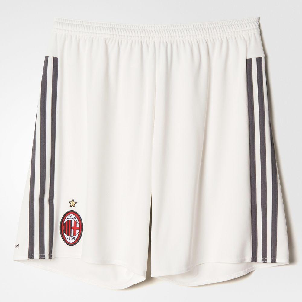 Adidas pantaloncini gara calcio adidas milan  15/16 junior bianco