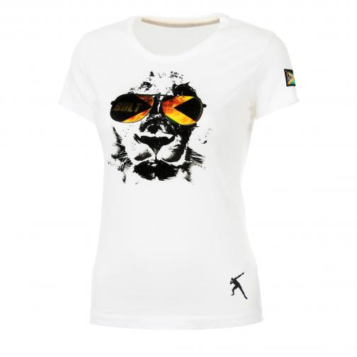 Non Definito T-shirt Leone  Woman Usain Bolt White