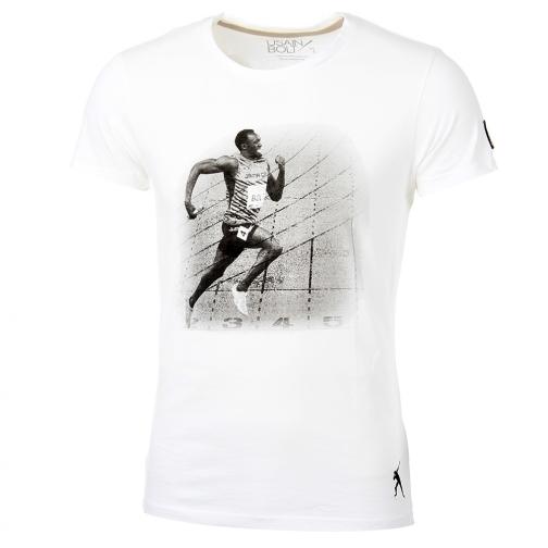 Non Definito T-shirt Run   Usain Bolt Bianco Vintage