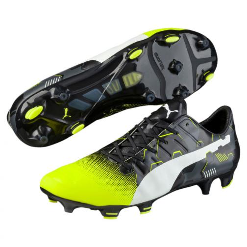 Puma Football Shoes Evopower 1.3 Graphic Fg safety yellow-white-black Tifoshop