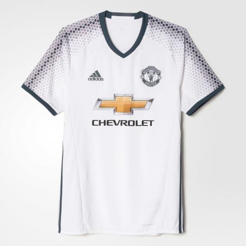 Adidas Shirt Drittel Manchester United   16/17 white/bold onix