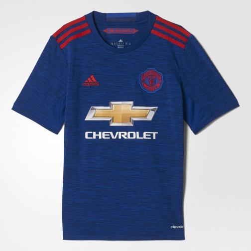 Adidas Maillot De Match Away Manchester United Enfant  16/17 Collegiate Royal/Real Red
