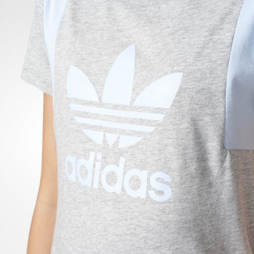 Adidas Originals T-shirt Trefoil Tee  Donna GRIGIO Tifoshop
