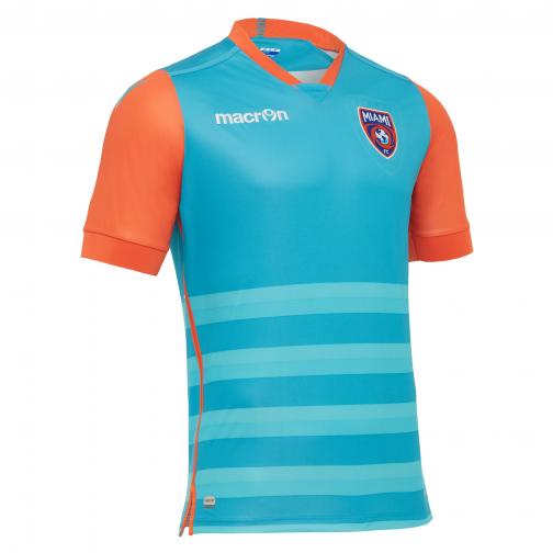 Macron Shirt Home Miami   17/18 Light blue