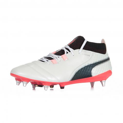 Puma Football Shoes One 17.1 Mx Sg PUMA WHITE-PUMA BLACK-FIERY CORAL Tifoshop
