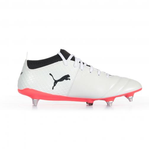 Puma Football Shoes One 17.2 Mx Sg PUMA WHITE-PUMA BLACK-FIERY CORAL Tifoshop