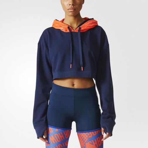 Adidas Stella Sport Sweatshirt Icon Hoody  Damenmode Night indigo