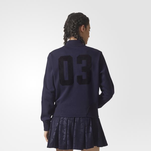 Adidas Originals Giacca Collegiate Track Top  Donna Blu navy Tifoshop