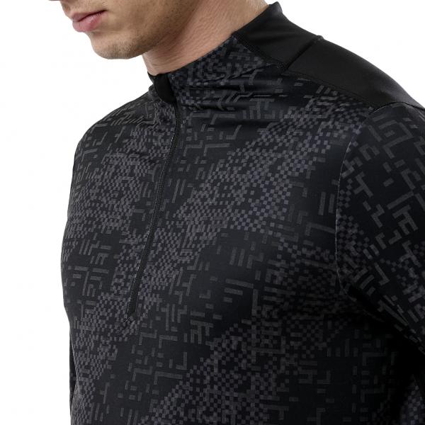 Asics Sweater Lite-show Ls 1/2 Zip LITE STRIPE PERFORMANCE BLACK Tifoshop