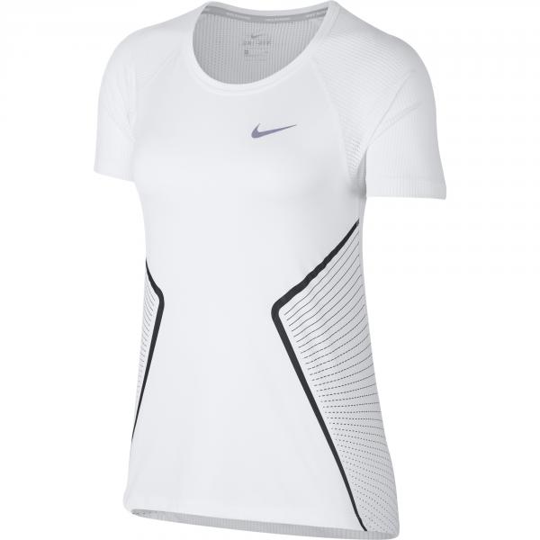 Nike T-shirt Miler  Damenmode WHITE/BLACK