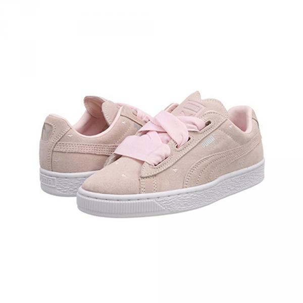 Puma Chaussures Suede Heart Valentine  Enfant PEARL-PEARL