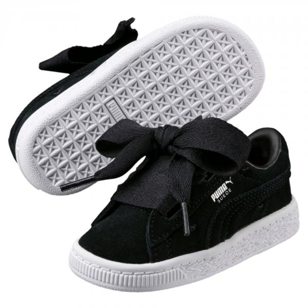 Puma Shoes Suede Heart Valentine Ps  Junior PUMA BLACK-PUMA BLACK Tifoshop