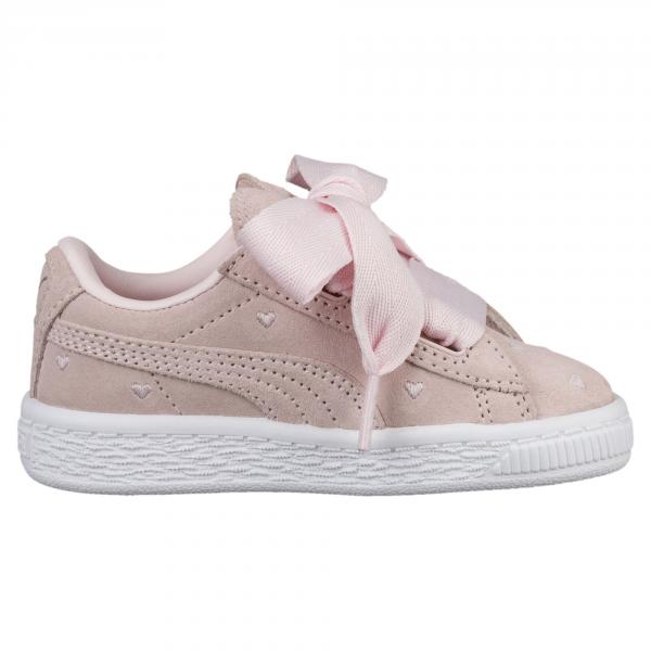 Puma Chaussures Suede Heart Valentine Ps  Enfant PEARL-PEARL Tifoshop