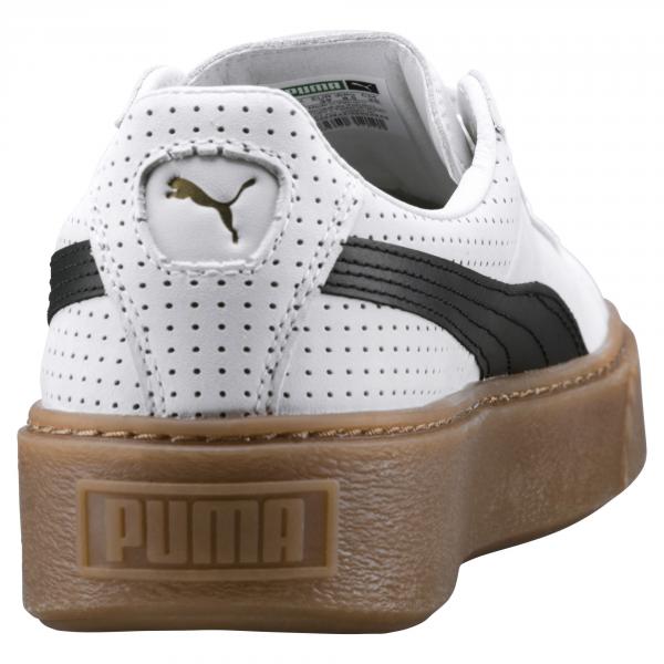 Puma Chaussures Basket Platform Perf Gum  Femmes PUMA WHITE-PUMA BLACK-GOLD Tifoshop