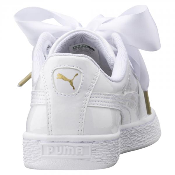 Puma Chaussures Basket Heart Patent Wn's  Femmes White Tifoshop
