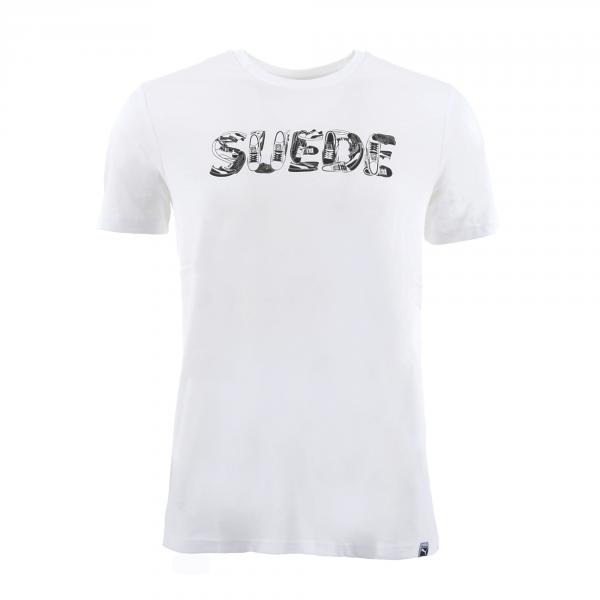 Puma T-shirt Suede Celebration Bianco