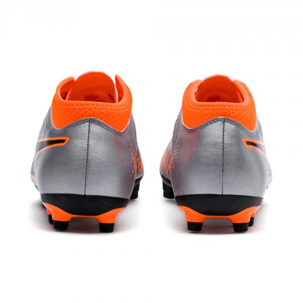 Puma Football Shoes One 4 Syn Fg PUMA SILVER-SHOCKING ORANGE-PUMA BLACK Tifoshop