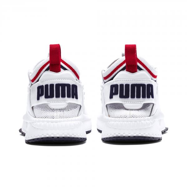 Puma Shoes Tsugi Jun Sport Stripes PUMA WHITE-PEACOAT-RIBBON RED Tifoshop
