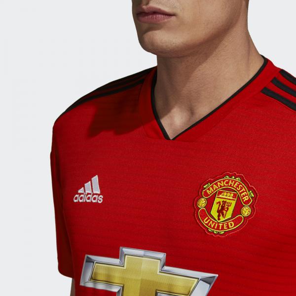 Adidas Shirt Home Manchester United   18/19 Real Red / Black Tifoshop