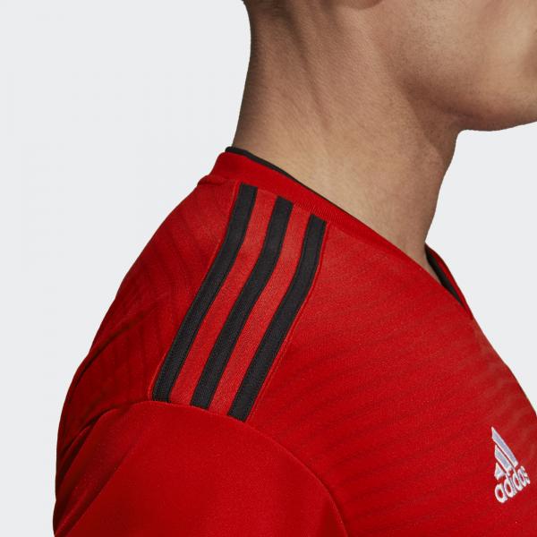 Adidas Shirt Home Manchester United   18/19 Real Red / Black Tifoshop