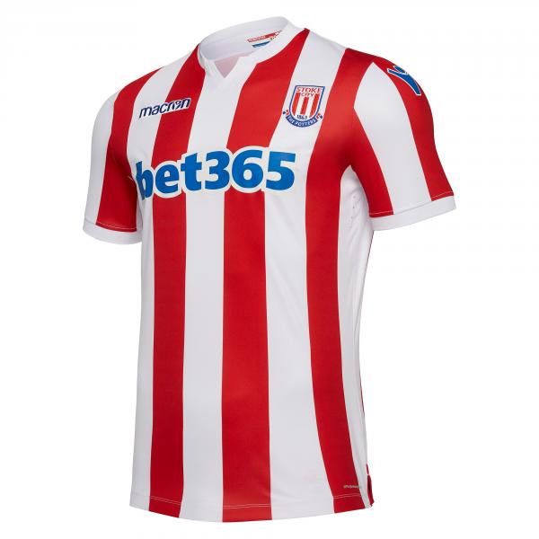 Macron Shirt Home Stoke City   18/19 Red/White