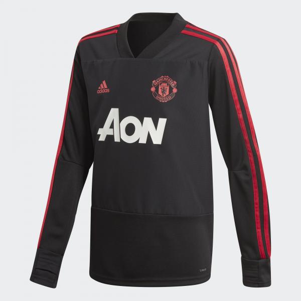 Adidas Sweatshirt Training Manchester United Junior Black / Blaze Red / Core Pink