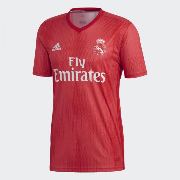 Adidas Shirt Drittel Real Madrid   18/19 Real Coral / Vivid Red