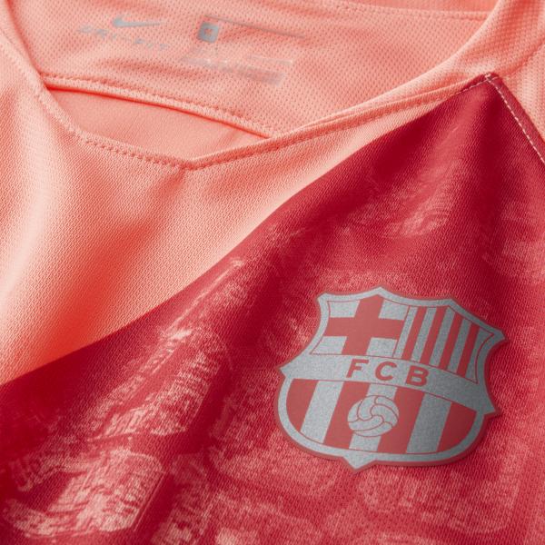 Nike Maglia Gara Terza Barcellona Junior  18/19 Rosa Tifoshop